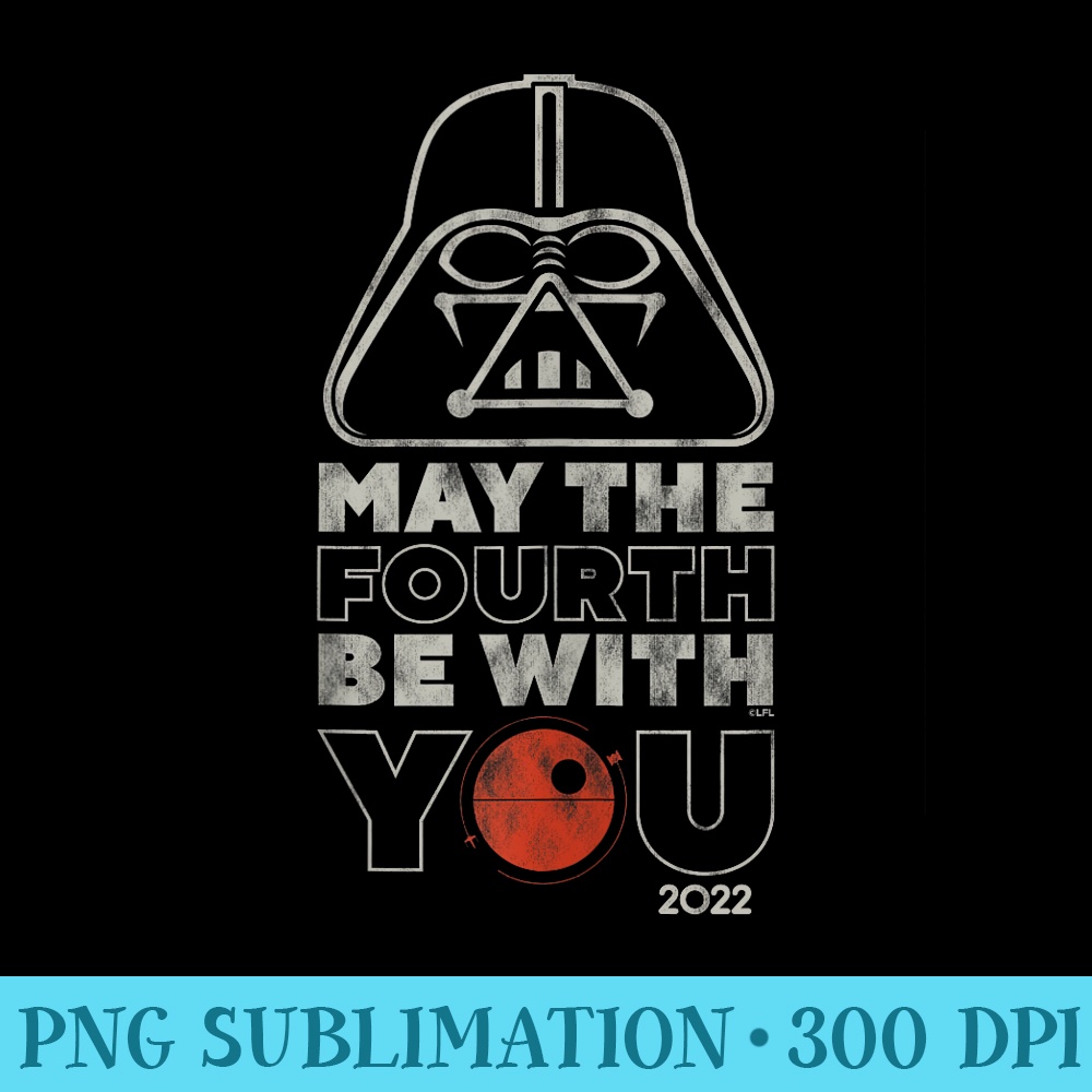Star Wars Darth Vader May the Fourth Be With You - PNG Download Illustration - Easy-To-Print And User-Friendly Designs