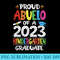 Proud Abuelo Of A Kindergarten Grad Graduation Class of 2023 - Blank Shirt Template PNG - Bring Your Designs to Life