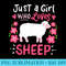 Sheep Just A Girl Who Loves Sheep - Shirt Clipart Free PNG - Defying the Norms