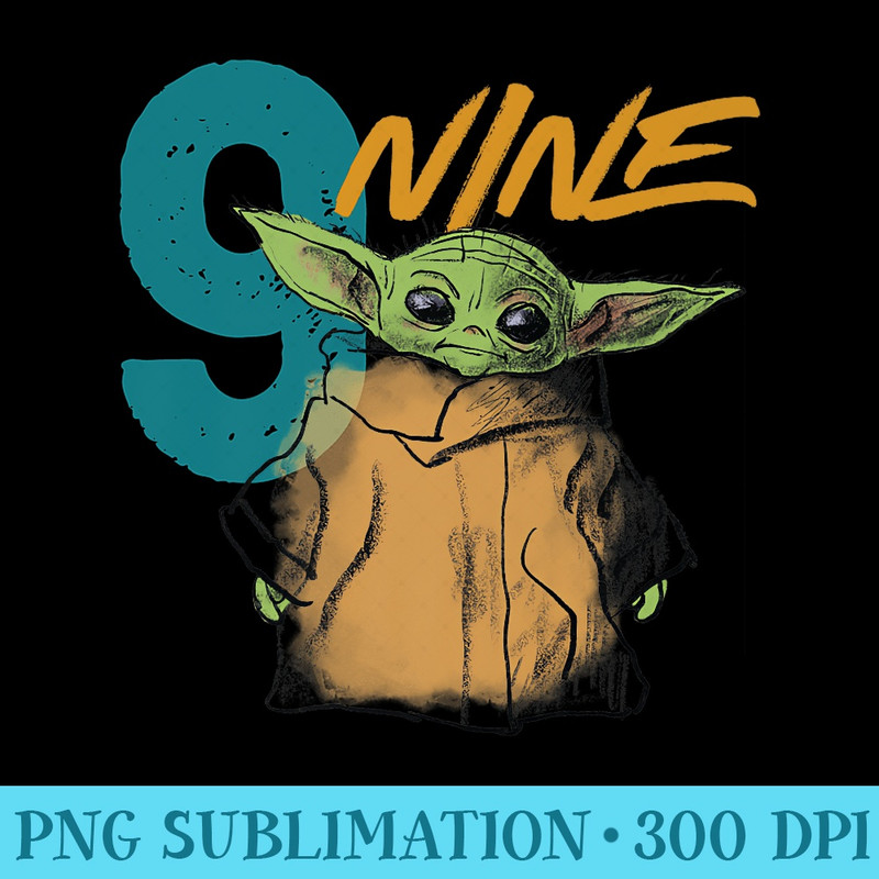 Star Wars The Mandalorian The Child 9th Birthday Premium - PNG Download Source - Quick And Seamless Download Process