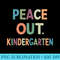 Peace Out Kindergarten grad KINDERGARTEN GRADUATION Premium - Mug Sublimation PNG - Premium Quality PNG Artwork