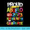 Proud Abuelo Of A Kindergarten Grad Graduation Class of 2023 Premium - Blank Shirt Template PNG - Perfect for Sublimation Art