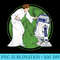 Star Wars Princess Leia and R2D2 - Shirt Print PNG - Perfect for Sublimation Art