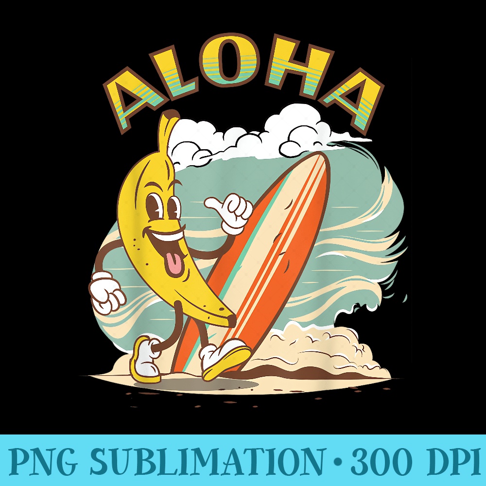 Aloha Hawaii island tees Surf - Transparent PNG download - Eco Friendly And Sustainable Digital Products