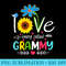 I Love Being Called Grammy Funny Sunflower Mothers Day - Sublimation patterns PNG - Perfect for Personalization