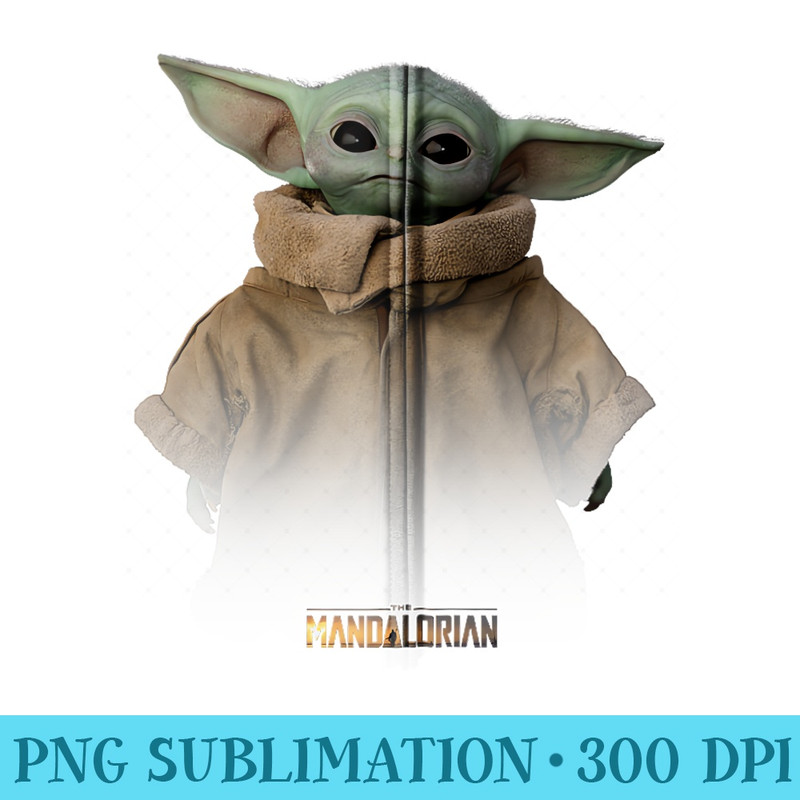 Star Wars The Mandalorian Logo The Child Simple Portrait - Shirt Artwork Download - Unleash Your Inner Rebellion