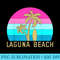 Surf Surfing Palm Tree Summer California Laguna Beach - Shirt Drawing PNG - Unique And Exclusive Designs