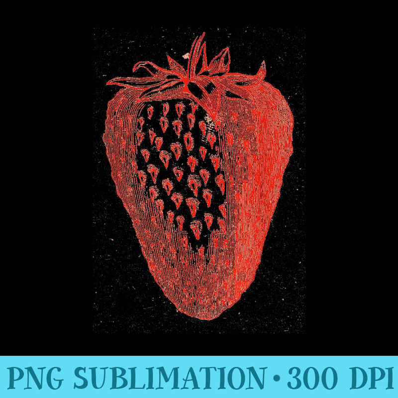Strawberry Halloween Vintage - Blank Shirt Template PNG - Spice Up Your Sublimation Projects