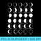 Moon Phases - Shirt Illustration PNG - Vibrant and Eye-Catching Typography