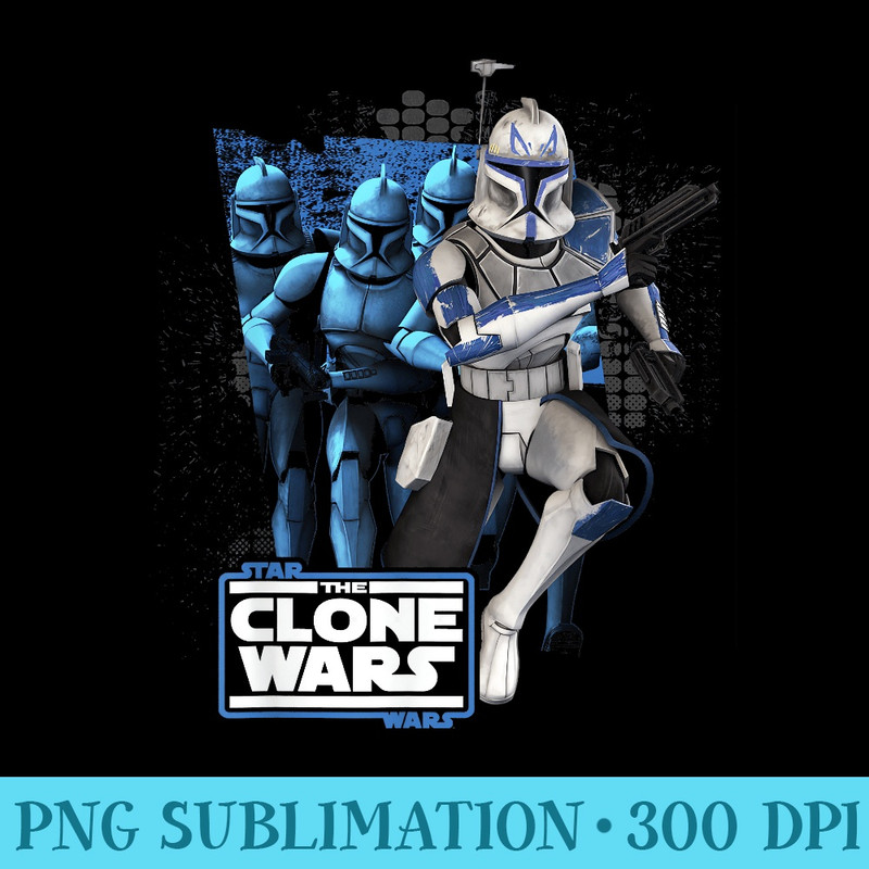 Star Wars The Clone Wars Clone Captain Rex Mashup - Exclusive PNG designs - Fashionable and Fearless