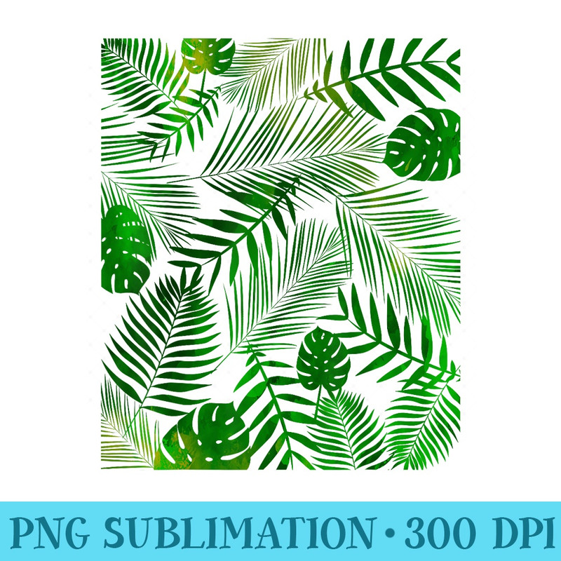 Palm Tree Leaf Leaves Green Tropical Aloha - PNG Download Website - Limited Edition And Exclusive Designs
