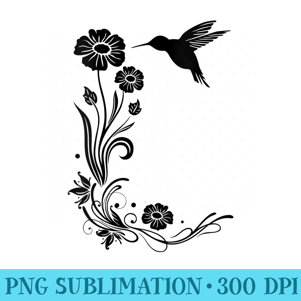 Womens Hummingbird Colibri Tropical Summer Flowers Aloha Holiday - Shirt Clipart Free PNG - Boost Your Success with this Inspirational PNG Download