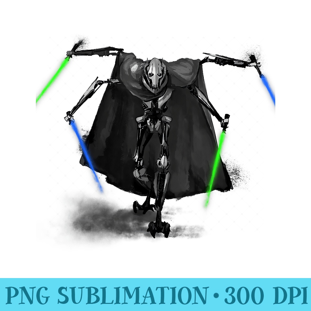 Star Wars Revenge of the Sith General Grievous T - PNG Download High Quality - Limited Edition And Exclusive Designs