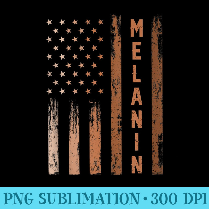 African American Flag Melanin Juneteenth Black History Month - Download PNG Files - Defying the Norms