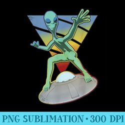 alien ufo believe flying saucer uap space funny graphic - png download template