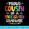 Proud Cousin Of A Kindergarten Grad Graduation Class of 2023 - Printable PNG Images - Boost Your Success with this Inspirational PNG Download