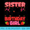 Sister Berry First Birthday Strawberry Girl Family Party - High resolution PNG download - Defying the Norms
