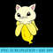 Banana Cat Funny Cat In Banana Love Cats And Bananas - PNG Download High Quality - Premium Quality PNG Artwork