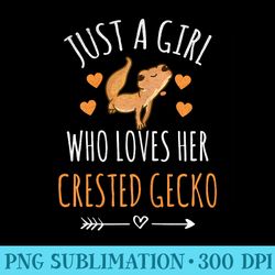 just a girl who loves her crested gecko owner gecko lover - png picture download