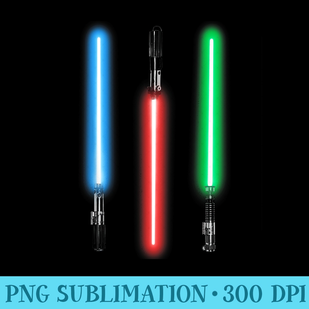 Star Wars Lightsaber LineUp Photoreal Graphic T - Download PNG Pictures - Defying the Norms