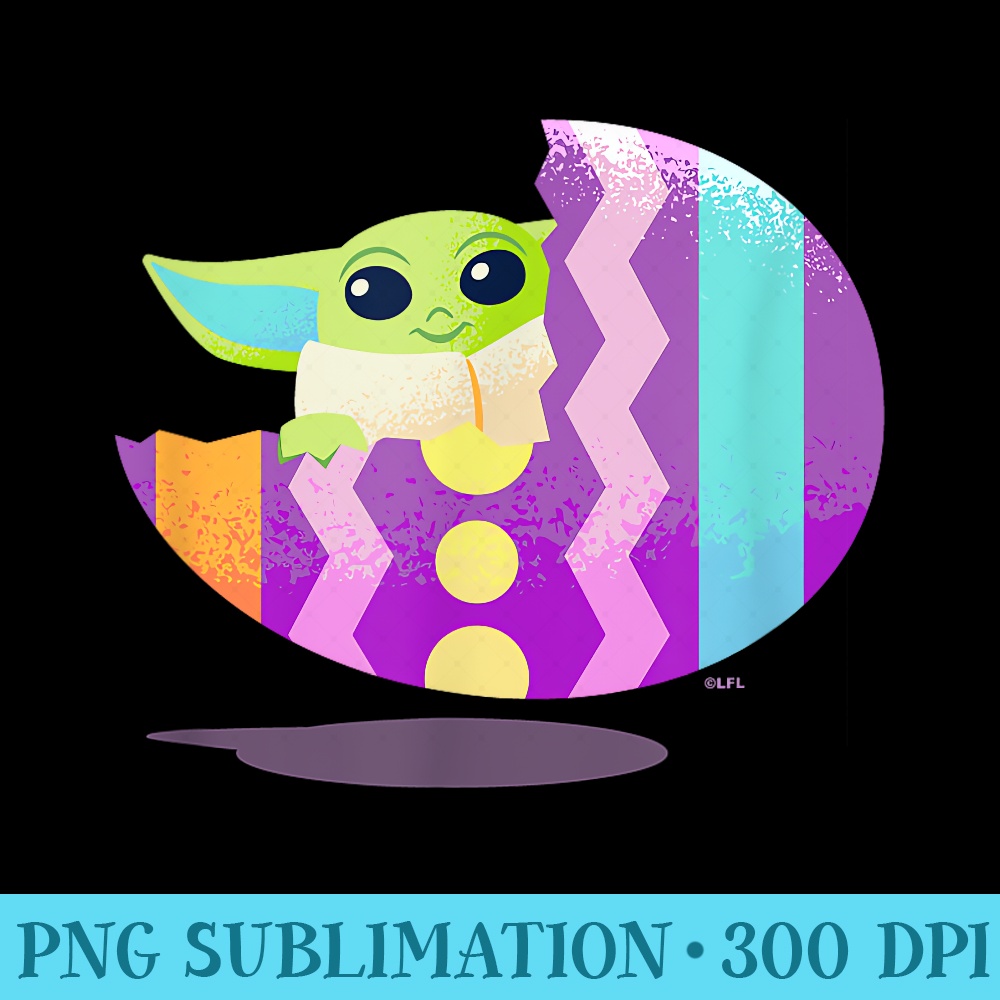 Star Wars The Mandalorian The Child Pastel Easter Eggs - PNG Download Graphic - Perfect for Creative Projects