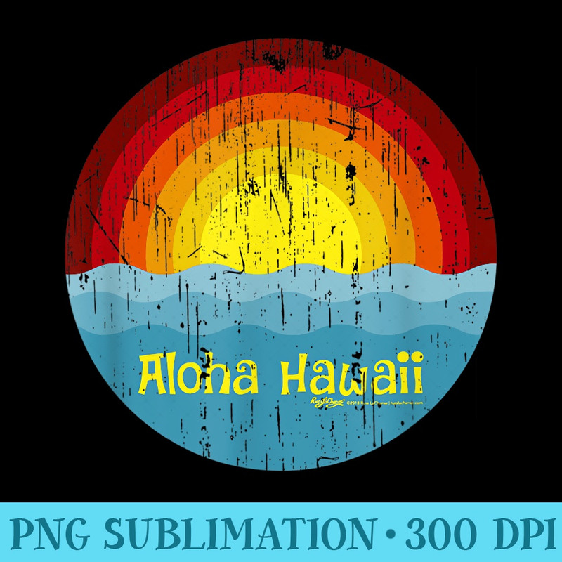 Vintage Islands, Hawaii Aloha State - Sublimation PNG download - Trendsetting And Modern Collections