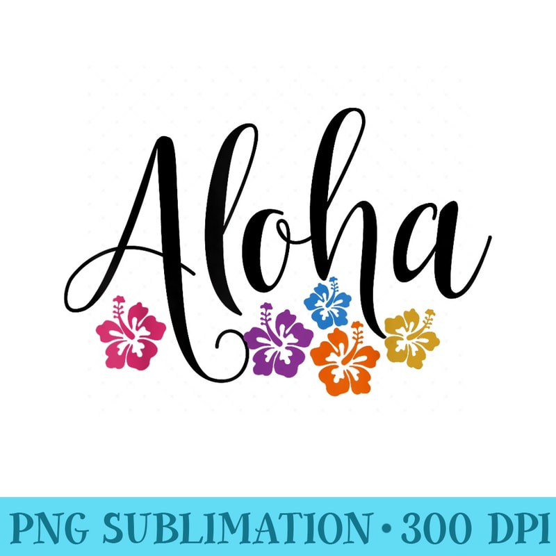 Aloha Hibiscus Flower Surfer Maui Kauai Hawaii - Fashionable Shirt Design - Revolutionize Your Designs