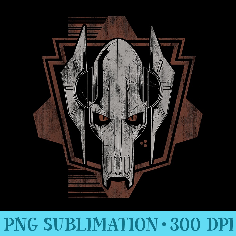 Star Wars The Clone Wars General Grievous - Sublimation printables PNG download - Unique And Exclusive Designs