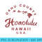 Honolulu Hawaii Islands Vintage - Shirt Clipart Free PNG - Eco Friendly And Sustainable Digital Products
