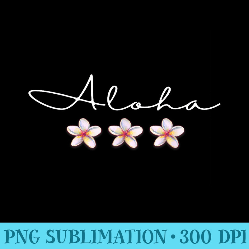 Aloha Plumeria Vacation Luau Party - Sublimation backgrounds PNG - Perfect for Personalization