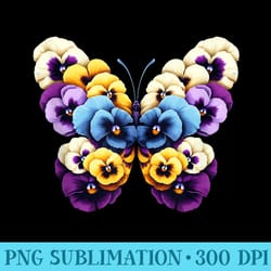 pansies butterfly flower pansy gardening floral - png clipart download