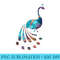 Teal peacock design cute peacock Premium - Sublimation designs PNG - Defying the Norms
