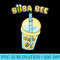 Boba Bee Bubble Tea Milk Kawaii Aesthetic Bees - PNG Image Download - Add a Festive Touch to Every Day