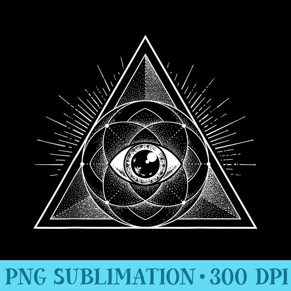 All seeing Eye Mystic T Alchemy Tarot - PNG Download Vector - Add a Festive Touch to Every Day