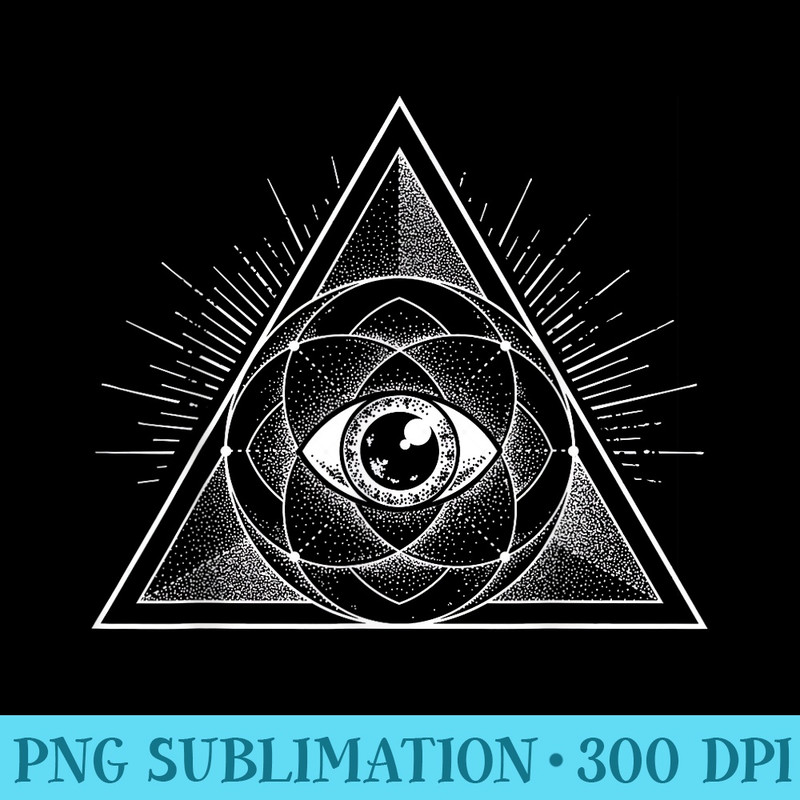 All seeing Eye Mystic T Alchemy Tarot - PNG Download Vector - Add a Festive Touch to Every Day
