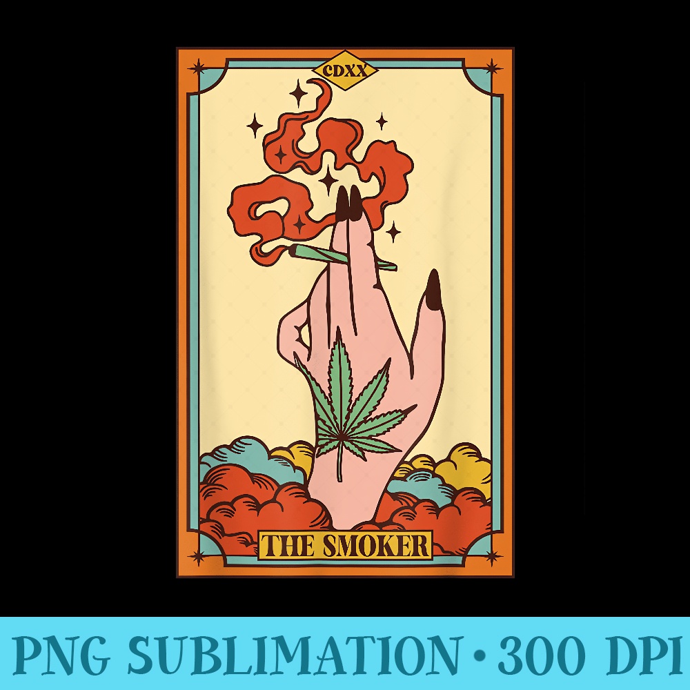 Cannabis Weed Stoner Marijuana 420 The Smoker Tarot Card - Transparent PNG Download - Revolutionize Your Designs