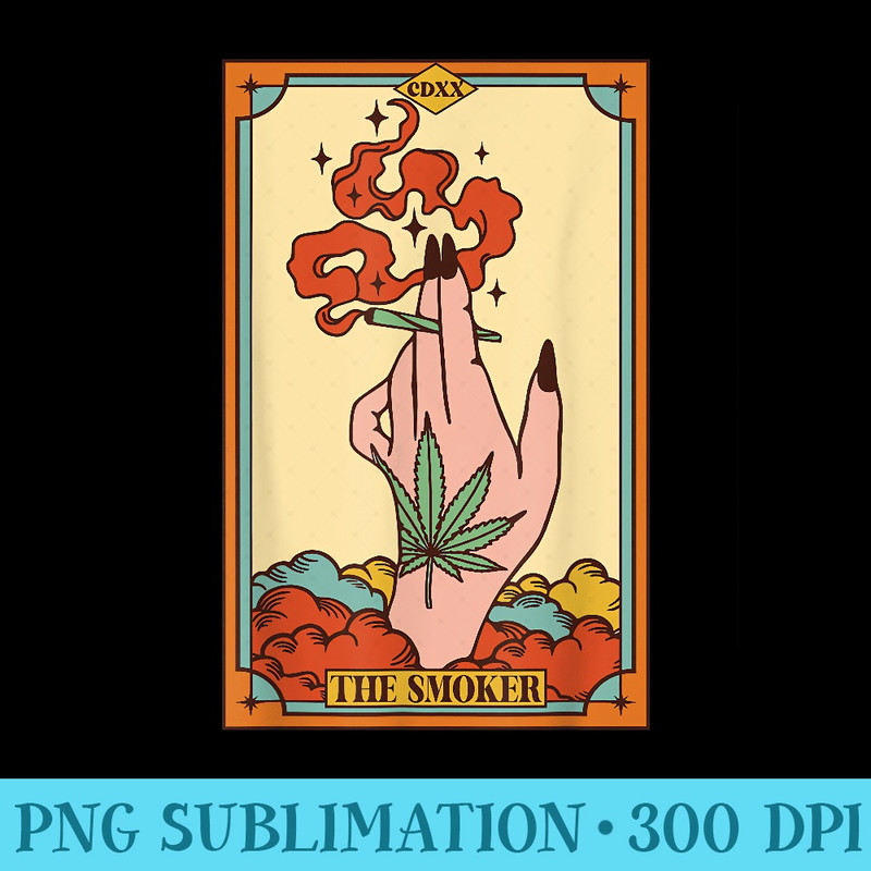 Cannabis Weed Stoner Marijuana 420 The Smoker Tarot Card - Transparent PNG Download - Revolutionize Your Designs