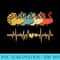 Peacock , Retro Vintage Heartbeat Animal Lover T - Sublimation designs PNG - Stunning Sublimation Graphics