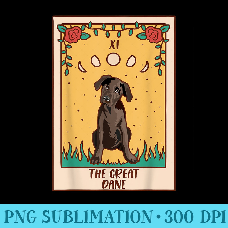 Tarot Card Occult Magic Occultism Dog Great Dane - PNG Download Website - Instant Access To Downloadable Files