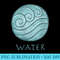 Avatar The Last Airbender Painted Water Element - Shirt Graphic Resources - High Resolution And Print-Ready Designs