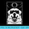 Solar Eclipse 2024 Totality Tarot Card Great Pyrenees PYR - Shirt Design PNG - Versatile And Customizable Designs