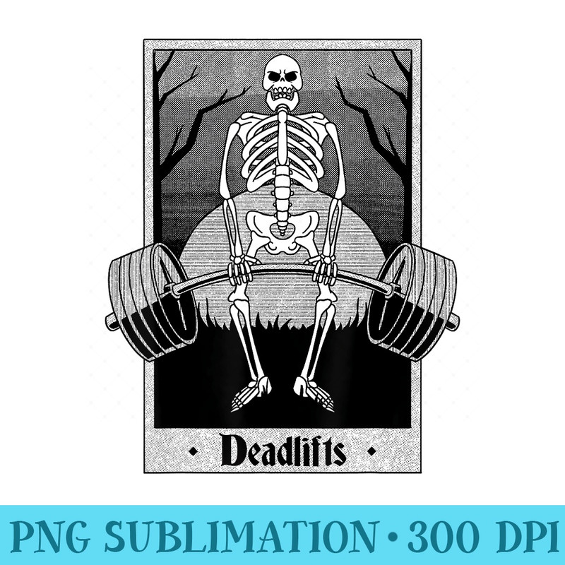 Tarot Card Funny Gym Deadlifts Workout Occult Reading Reader - Exclusive PNG designs - Versatile And Customizable Designs
