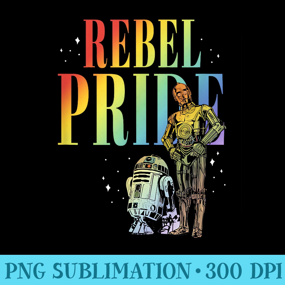 Star Wars Rebel Pride - PNG Graphics Download - Perfect for Sublimation Mastery