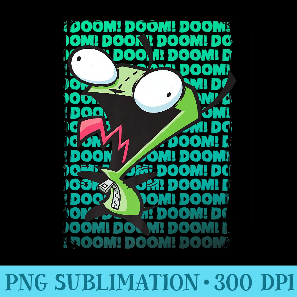 Nickelodeon Invader Zim GIR Impending DOOM Song Premium - PNG Download High Quality - Eco Friendly And Sustainable Digital Products