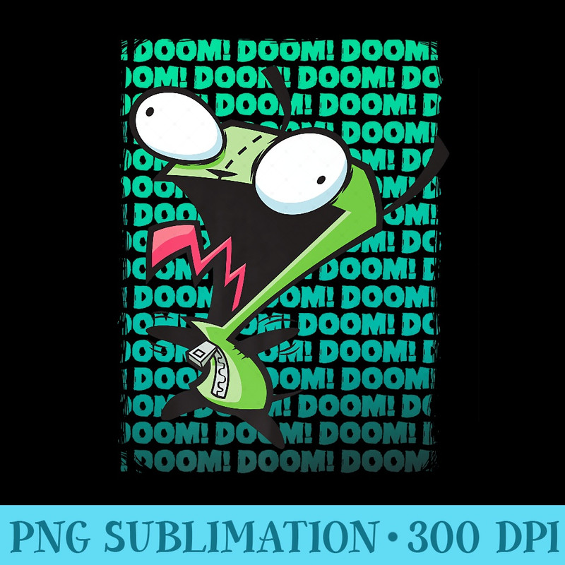 Nickelodeon Invader Zim GIR Impending DOOM Song Premium - PNG Download High Quality - Eco Friendly And Sustainable Digital Products