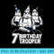 Star Wars Stormtrooper Party Hats Trio 7th Birthday Trooper - Sublimation PNG download - Easy-To-Print And User-Friendly Designs