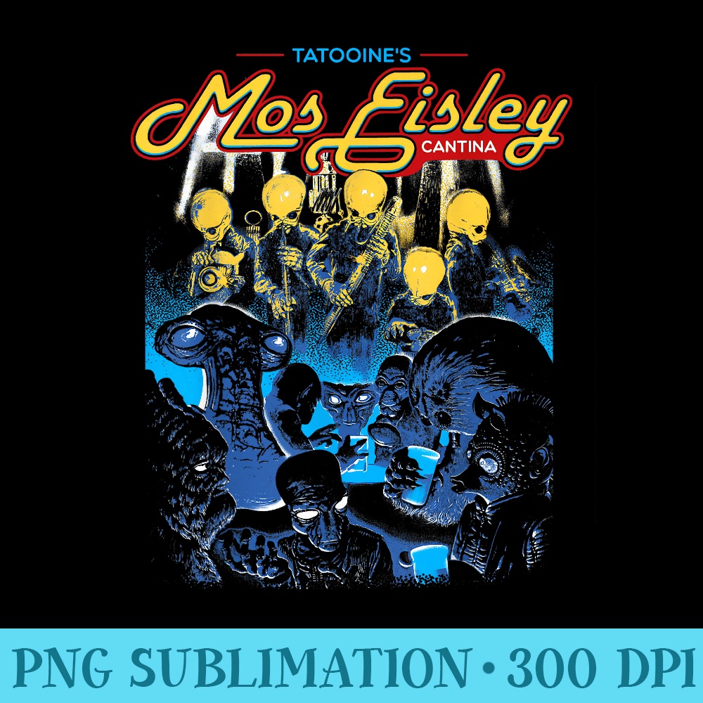 Star Wars Mos Eisley Cantina Band Poster - Sublimation images PNG download - Boost Your Success with this Inspirational PNG Download