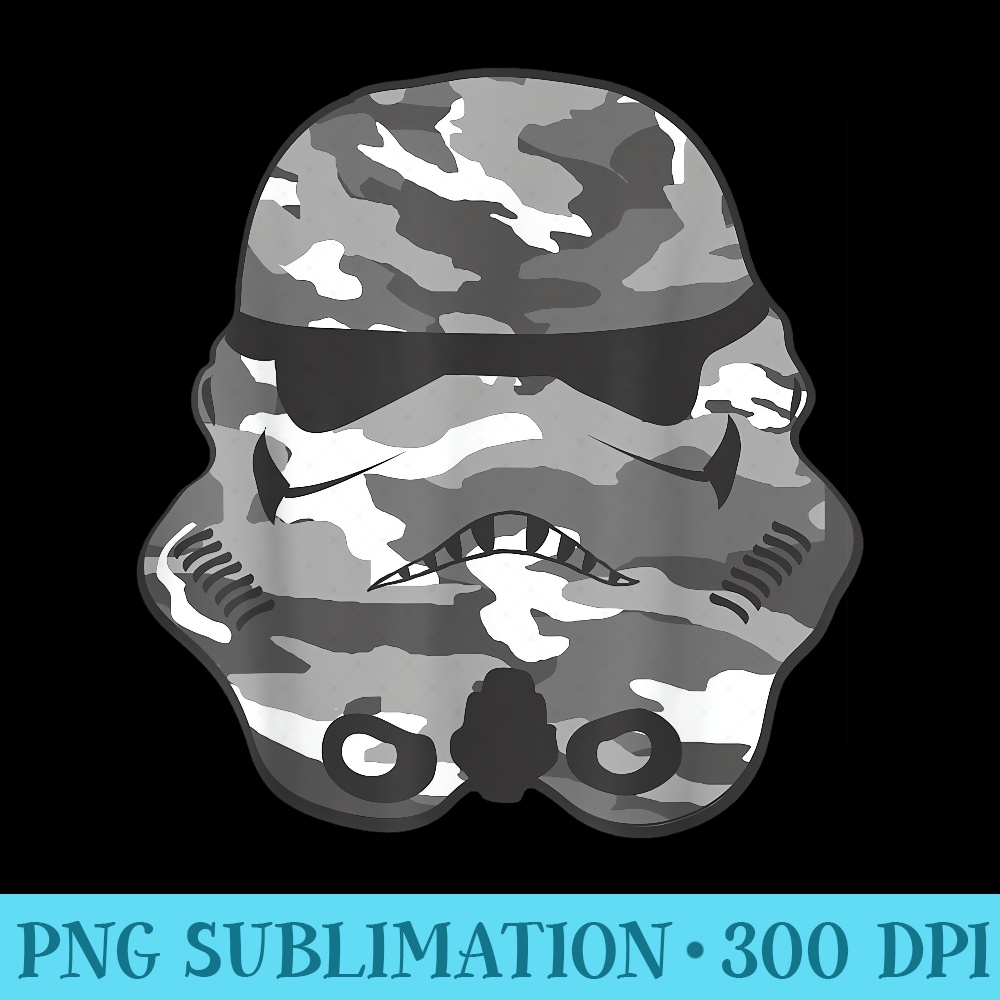 Star Wars Stormtrooper Camo Helmet Graphic - Sublimation graphics PNG - Trendsetting And Modern Collections