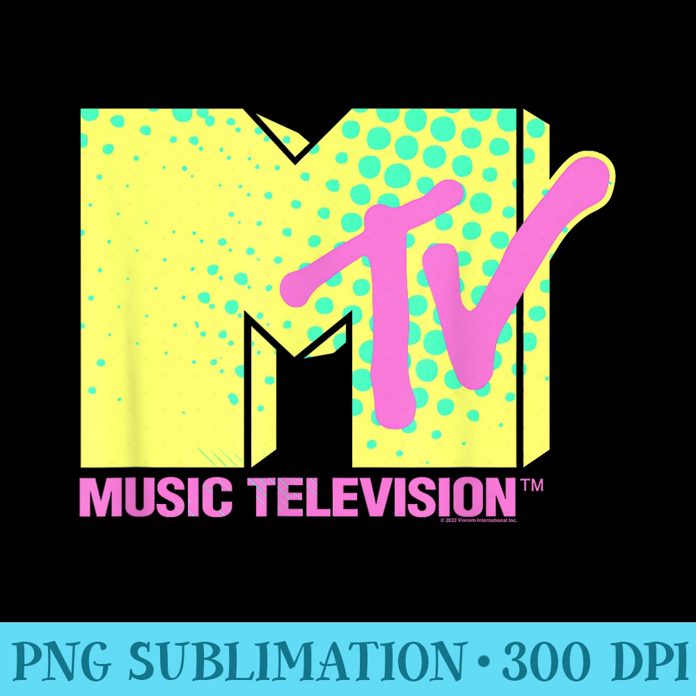 MTV Neon Logo - High Resolution PNG Download - Unlock Vibrant Sublimation Designs