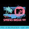 MTV Pastel Colors Beach Spring Break Logo Premium T Premium - Ready To Print PNG Designs - Revolutionize Your Designs